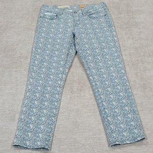 Pilco and the Letterpress-  cropped floral jeans